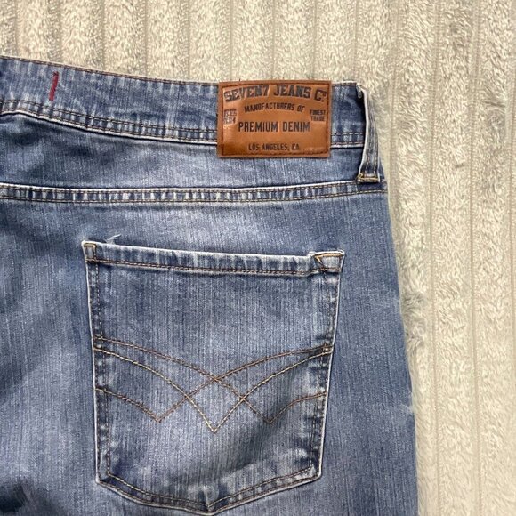 Seven7 Jeans Mens 38 Straight Fit Denim Stretch Workwear Preppy Western 38x30 - Picture 10 of 10